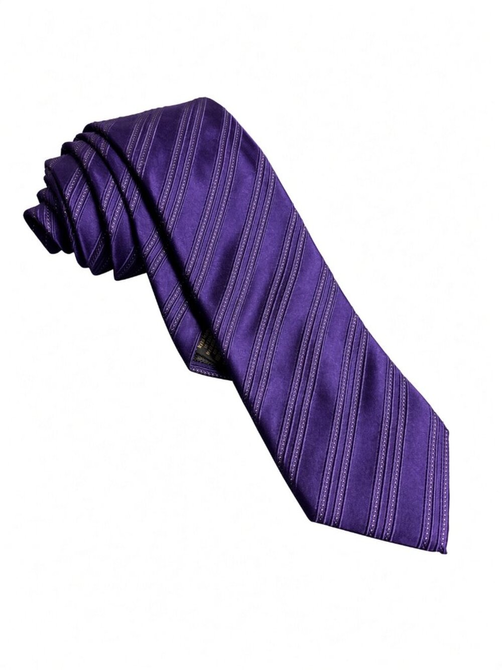 Donald J Trump Signature Collection Purple Stripe Silk Tie 58.75"